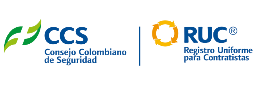 Sellos del Consejo Colombiano de Seguridad y del Registro Uniforme para Contratistas RUC